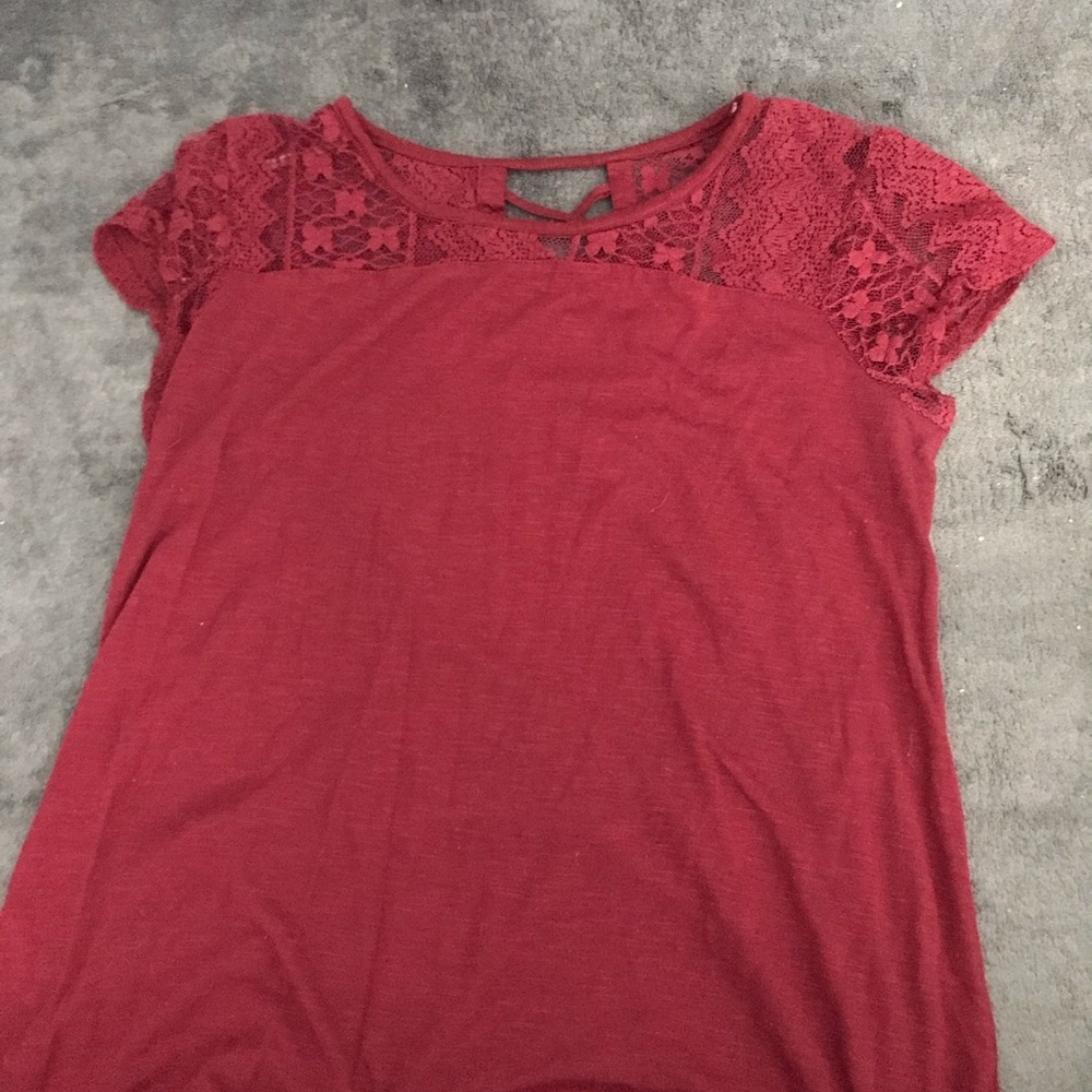 floral lace shirt